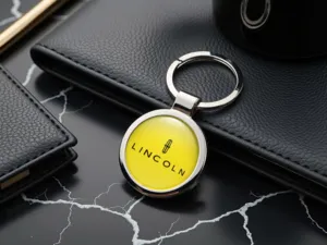 Lincoln Dog Key Chain Cute Durable Metal Build